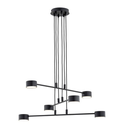 Modus 6 Sort pendellampe - GX53, 230V, uten lyskilde