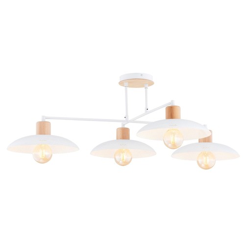 Kobe 4 Hvit lysekrone - Ø30 cm, E27, 230V, uten lyskilde