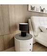 Aspen LN1 Svart/Hvit bordlampe - Ø25 cm, E27, 230V, uten lyskilde