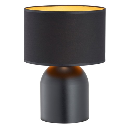 Aspen LN1 Sort/Gull bordlampe - Ø25 cm, E27, 230V, uten lyspære