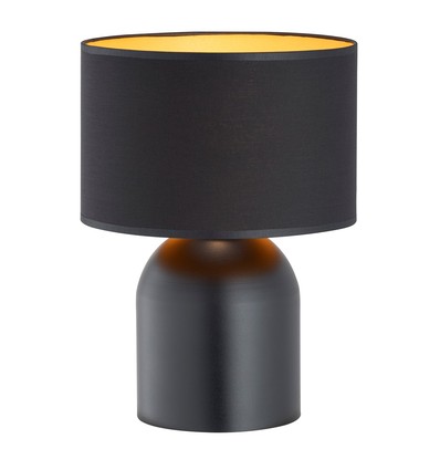 Aspen LN1 Sort/Gull bordlampe - Ø25 cm, E27, 230V, uten lyspære