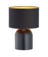 Aspen LN1 Sort/Gull bordlampe - Ø25 cm, E27, 230V, uten lyspære