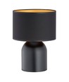 Aspen LN1 Sort/Gull bordlampe - Ø25 cm, E27, 230V, uten lyspære