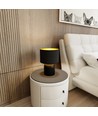 Aspen LN1 Sort/Gull bordlampe - Ø25 cm, E27, 230V, uten lyspære