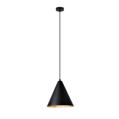 Rebel 1 Sort/Gull pendellampe - Ø23.5 cm, E27, 230V, uten lyspære.