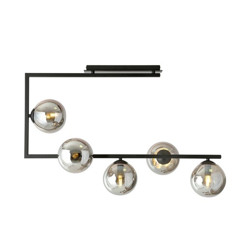 Soma 5 Sort/Grafitt taklampe - Ø14 cm, E14, 230V, uten lyskilde