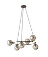 Azura 6 Sort/Grafit pendellampe - Ø14 cm, E14, 230V, uten lyskilde