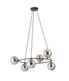 Azura 6 Sort/Grafit pendellampe - Ø14 cm, E14, 230V, uten lyskilde