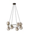 Azura 8 Sort/Grafitt pendellampe - Ø14 cm, E14, 230V, uten lyskilde
