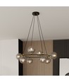 Azura 8 Sort/Grafitt pendellampe - Ø14 cm, E14, 230V, uten lyskilde
