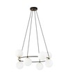 Azura 8 Sort/Opal pendellampe - Ø14 cm, E14, 230V, uten lyskilde