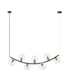 Ritz 7 Sort/Transparent pendellampe - Ø14 cm, E14, 230V, uten lyskilde