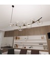 Ritz 7 Sort/Transparent pendellampe - Ø14 cm, E14, 230V, uten lyskilde