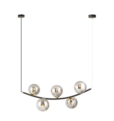 Ritz 5 Sort/Grafit pendellampe - Ø14 cm, E14, 230V, uten lyskilde