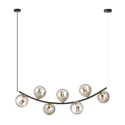 Ritz 7 Sort/Grafitt pendellampe - Ø14 cm, E14, 230V, uten lyskilde