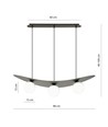 Aura 3 Sort/Opal pendellampe - Ø14 cm, E14, 230V, uten lyskilde