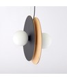 Soho 2 Sort/Opal pendellampe - Ø14 cm, E14, 230V, uten lyspære