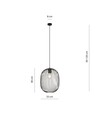 Onyx 1 Sort pendellampe - Ø33 cm, E27, 230V, uten lyskilde