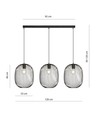 Onyx 3 Svart pendellampe - Ø33 cm, E27, 230V, uten lyskilde