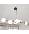 Gravity 6 Sort/Opal pendellampe - Ø14 cm, E14, 230V, uten lyskilde