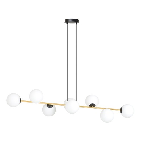Gravity 8 Sort/Opal pendellampe - Ø14 cm, E14, 230V, uten lyskilde