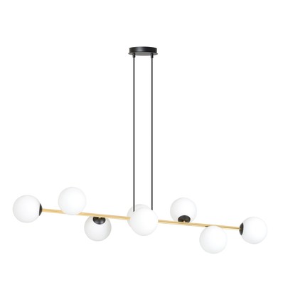 Gravity 8 Sort/Opal pendellampe - Ø14 cm, E14, 230V, uten lyskilde