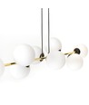 Gravity 8 Sort/Opal pendellampe - Ø14 cm, E14, 230V, uten lyskilde