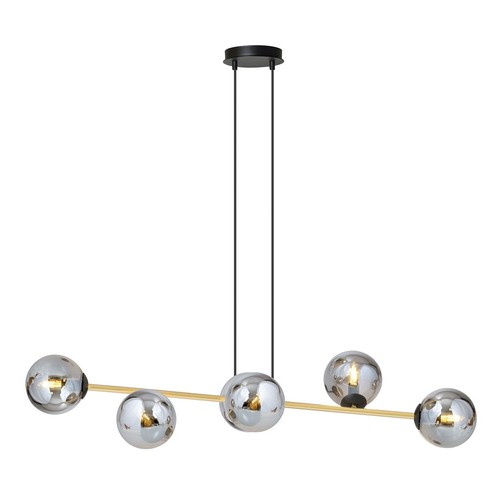 Gravity 6 Sort/Grafitt pendellampe - Ø14 cm, E14, 230V, uten lyskilde