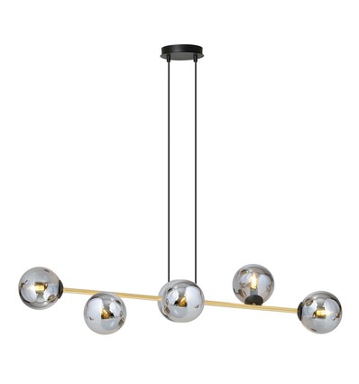 Gravity 6 Sort/Grafitt pendellampe - Ø14 cm, E14, 230V, uten lyskilde