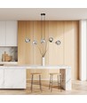 Gravity 6 Sort/Grafitt pendellampe - Ø14 cm, E14, 230V, uten lyskilde