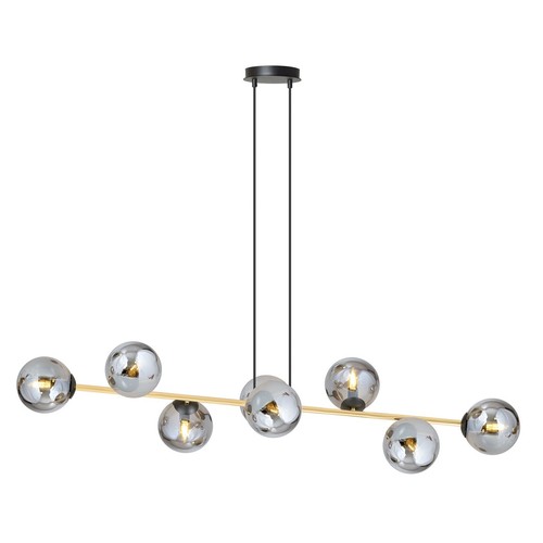 Gravity 8 Sort/Grafitt pendellampe - Ø14 cm, E14, 230V, uten lyskilde
