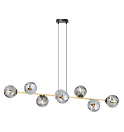 Gravity 8 Sort/Grafitt pendellampe - Ø14 cm, E14, 230V, uten lyskilde