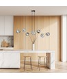 Gravity 8 Sort/Grafitt pendellampe - Ø14 cm, E14, 230V, uten lyskilde
