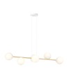 Gravity 6 Hvit/Gull pendellampe - Ø14 cm, E14, 230V, uten lyskilde