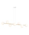 Gravity 8 Hvit/Gull pendellampe - Ø14 cm, E14, 230V, uten lyskilde