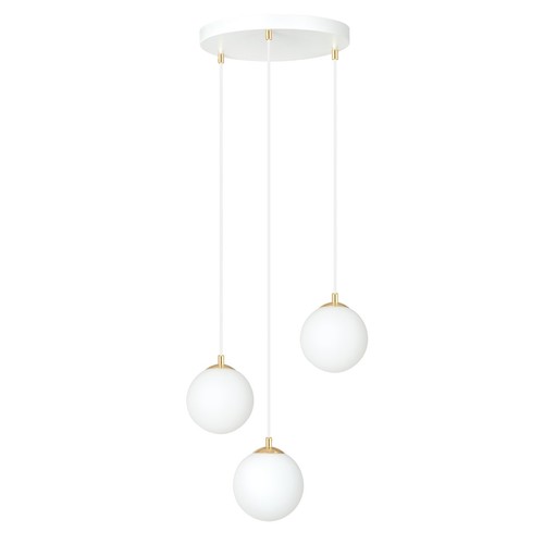 Royal 3 Hvit pendellampe - Ø14 cm, E14, 230V, uten lyskilde
