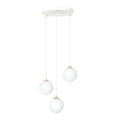Royal 3 Hvit pendellampe - Ø14 cm, E14, 230V, uten lyskilde