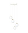 Royal 4 Hvit pendellampe - Ø14 cm, E14, 230V, uten lyskilde
