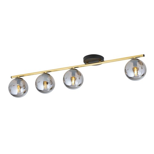 Monza 4 Sort/Grafitt taklampe - Ø14 cm, E14, 230V, uten lyskilde