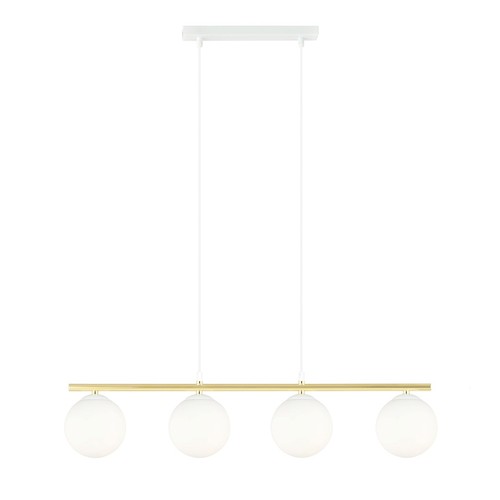 Allora 4 Hvitt/Opal pendellampe - Ø14 cm, E14, 230V, uten lyskilde