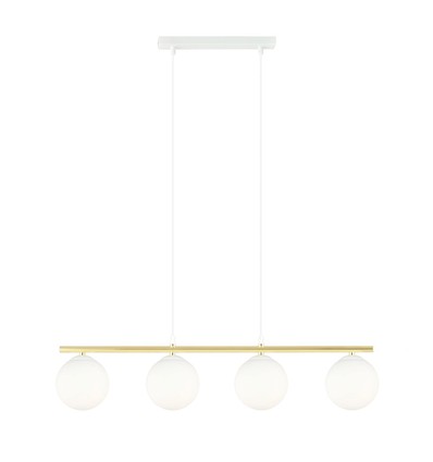 Allora 4 Hvitt/Opal pendellampe - Ø14 cm, E14, 230V, uten lyskilde