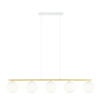 Allora 5 Hvit/Opal pendellampe - Ø14 cm, E14, 230V, uten lyskilde