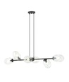 Pandora 6 Sort/Transparent pendellampe - Ø12 cm, E14, 230V, uten lyskilde