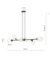 Pandora 6 Sort/Transparent pendellampe - Ø12 cm, E14, 230V, uten lyskilde