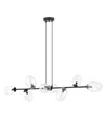 Pandora 8 Sort/Transparent pendellampe - Ø12 cm, E14, 230V, uten lyskilde