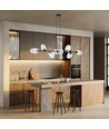 Pandora 8 Sort/Transparent pendellampe - Ø12 cm, E14, 230V, uten lyskilde