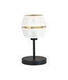 Malia Ln Hvit/Gull bordlampe - Ø20 cm, E27, 230V, uten lyskilde