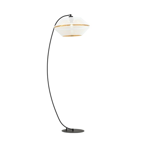 Malia Lp Hvit/Gull gulvlampe - Ø42 cm, E27, 230V, uten lyskilde