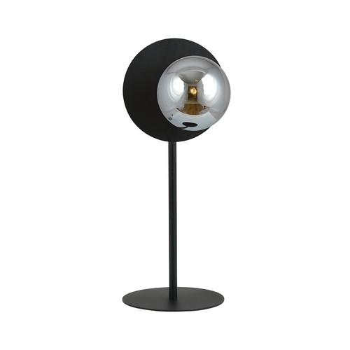 Oslo Ln Sort/Grafitt bordlampe - Ø14 cm, E14, 230V, uten lyskilde