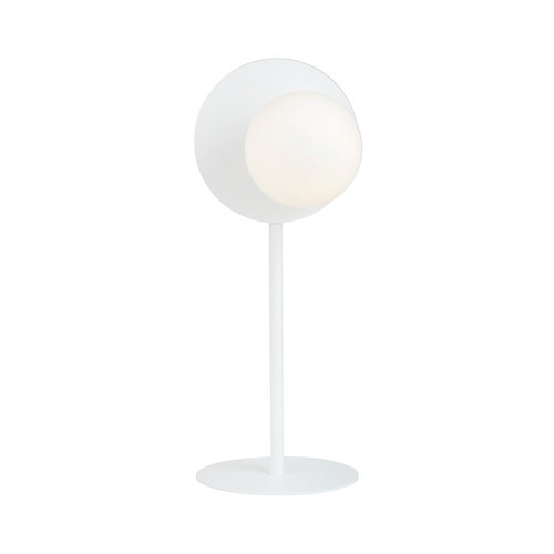Oslo Ln Hvit/Opal bordlampe - Ø15 cm, E14, 230V, uten lyskilde